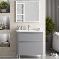 Misty Мебель для ванной Лаки 80 серая