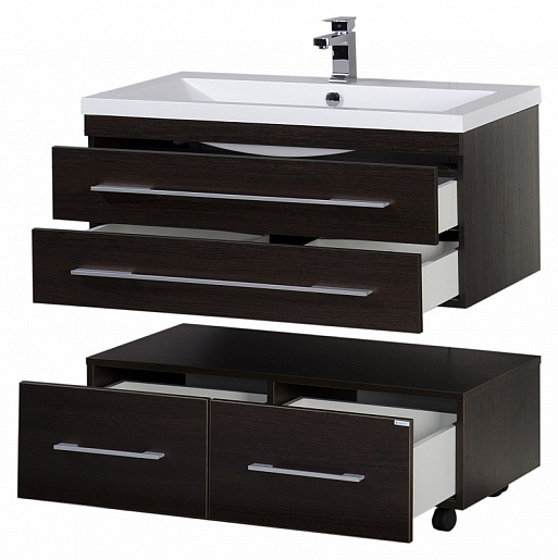 Aquanet Тумба подкатная "Нота 100" венге – картинка-7