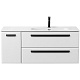 Cezares Тумба с раковиной Eco Cer-N 120-1 R bianco lucido CZR-8095-120-R ручки матовые чёрные – фотография-20