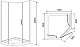 Timo  Душевой уголок BY-839 (80 см) прозрачный – фотография-5