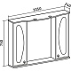 Runo Зеркало-шкаф для ванной Линда Люкс 105 – фотография-4
