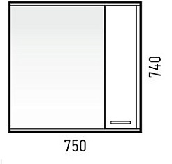 Corozo Мебель для ванной Лорена 75 антик – фотография-3