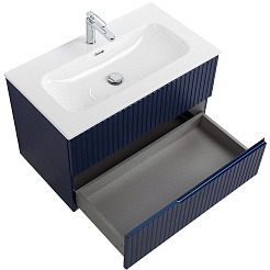 Cezares Тумба с раковиной Duet-N 80 подвесная CZR-8073-80 sapfiro – фотография-3