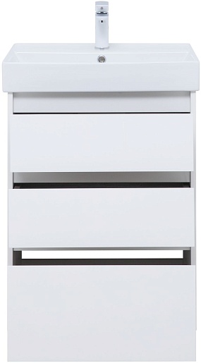 Aquanet Тумба с раковиной Nova Lite 60 белая глянцевая – картинка-7