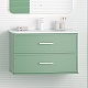 Brevita Тумба с раковиной Verde 90 подвесная зеленая – картинка-16