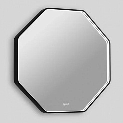 Esbano Зеркало со встроенной подсветкой ES-3311XD 80/80 матовый черный – фотография-1