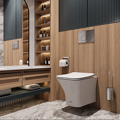 Ceruttispa Унитаз подвесной Vettore Aria MW CT9242 белый матовый – фотография-3