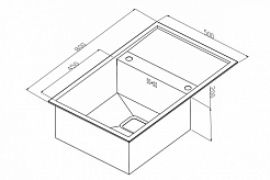Zorg Кухонная мойка "Inox" X-8050 – фотография-2