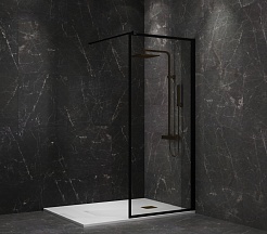 Paini Душевая перегородка PAINI-WalkIN100F 100x195 рисунок рамка – фотография-2