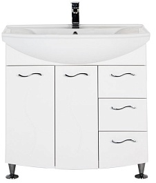 Aquanet Мебель для ванной "Моника 85" белый – фотография-4