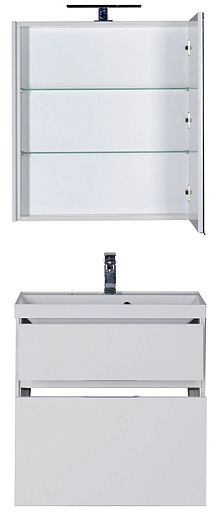 Aquanet Мебель для ванной "Латина 70" 2 ящика (180123) – фотография-2