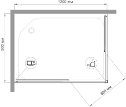 Royal Bath Душевой уголок HPD-C-CH 120х90х185 – фотография-4