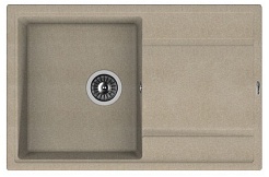 Florentina Мойка гранитная Липси 780 с крылом песочный – фотография-1