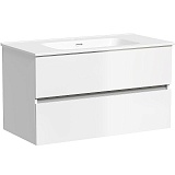 Sancos Тумба с раковиной Urban 90 белый глянец раковина Element 91 CN7002