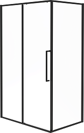Esbano Душевой уголок Surf 100x80 ESS-108PS-B профиль черный матовый стекло прозрачное – фотография-1