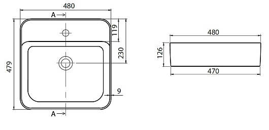 Allen Brau Мебельная накладная раковина Liberty 48 4.32014.20 белый – фотография-6