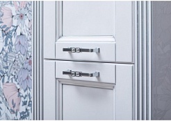 Aquanet Пенал для ванной Селена 40 L белый/серебро – фотография-6