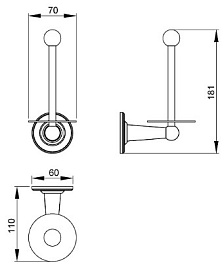 Timo Держатель туалетной бумаги Nelson 160044/02 – фотография-2