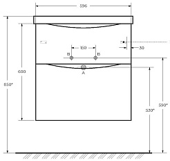 BelBagno Тумба под раковину Marino-H60 60 подвесная Rovere Nature – фотография-8