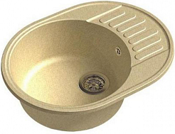 Granfest Мойка кухонная Quarz GF-Z58 Песочный – фотография-1