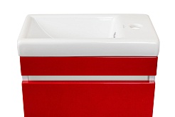 Style Line Тумба с раковиной Compact 40 красная – фотография-4