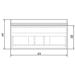 Dreja Тумба с раковиной Grace 90 подвесная – фотография-3