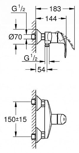 Grohe Смеситель "Eurosmart 33555002" – фотография-2