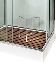 DTO Стульчик для душевой кабины из плексигласа ST – фотография-2