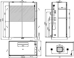 Black&White Душевая кабина Galaxy G8890 – фотография-3