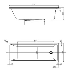 Aquatek Акриловая ванна Лайма 150 – фотография-3