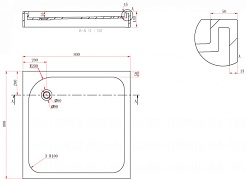 De Aqua Поддон для душа Quattro APD8080-4 80х80 – фотография-4