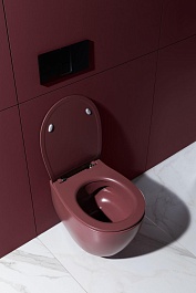 Allen Brau Унитаз подвесной Fantasy 4.11004.BD бордо с крышкой 4.11005.BD – фотография-20