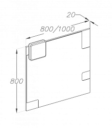  Мебель для ванной Санторини 100 – фотография-3