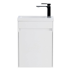 BelBagno Мебель для ванной Pietra mini 40 L Bianco Lucido, BTN – фотография-12