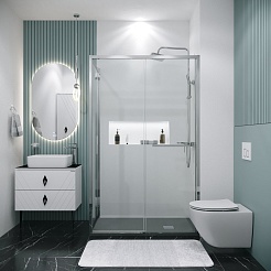 Grossman Боковая стенка Style 70x195 профиль хром стекло прозрачное – фотография-5