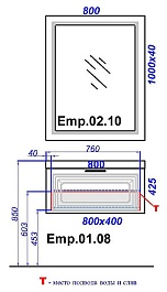 Aqwella Мебель для ванной Империя 80 белая – фотография-2