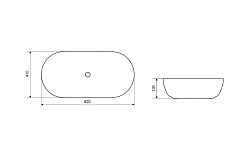 Excellent Раковина Jima 82 – фотография-2