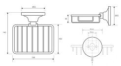 Bemeta Мыльница настенная Retro bronz 144108167 – фотография-2