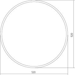 Mixline Зеркало Стиль Ринг 52 – фотография-2