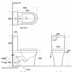 Aquanet Сливной бачок Nova-C2 BL-101N-TPT-A – фотография-2