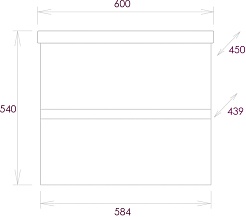 Onika Тумба под раковину Эвада 60 подвесная белая – фотография-6