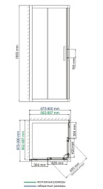 WasserKRAFT Душевой уголок Amper 29S03 Matt glass – фотография-2