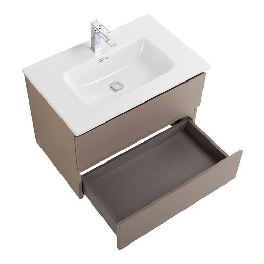 BelBagno Тумба с раковиной Kraft 70 подвесная Бежевый матовый – фотография-8
