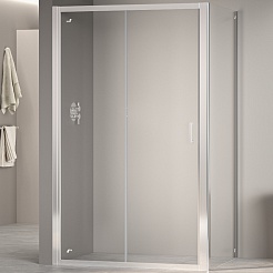 RGW Душевой уголок Passage PA-74 (PA-14 + Z-050-2) 150x100 профиль хром стекло прозрачное – фотография-1