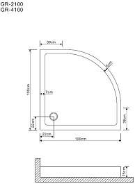 Grossman Душевой поддон 100x100 GR-119210020 – фотография-2