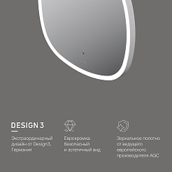 Am.Pm Зеркало Func 60 с подсветкой – фотография-7