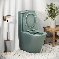 Grossman Унитаз компакт Color GR-4480MNMS мятный матовый – фотография-9