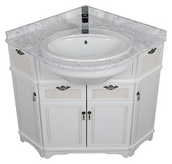 Aquanet Мебель для ванной "Луис 70" угловая белая (167691) – фотография-7