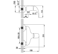 Iddis Смеситель Leaf LEASB00I03 для душа – фотография-2