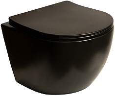 SantiLine Унитаз подвесной SL-5018MB черный матовый